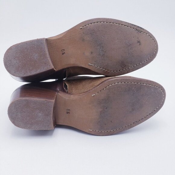 Madewell Charley Ankle Boot Bootie Brown Leather Suede Womens Size 6.5 - Picture 8 of 16